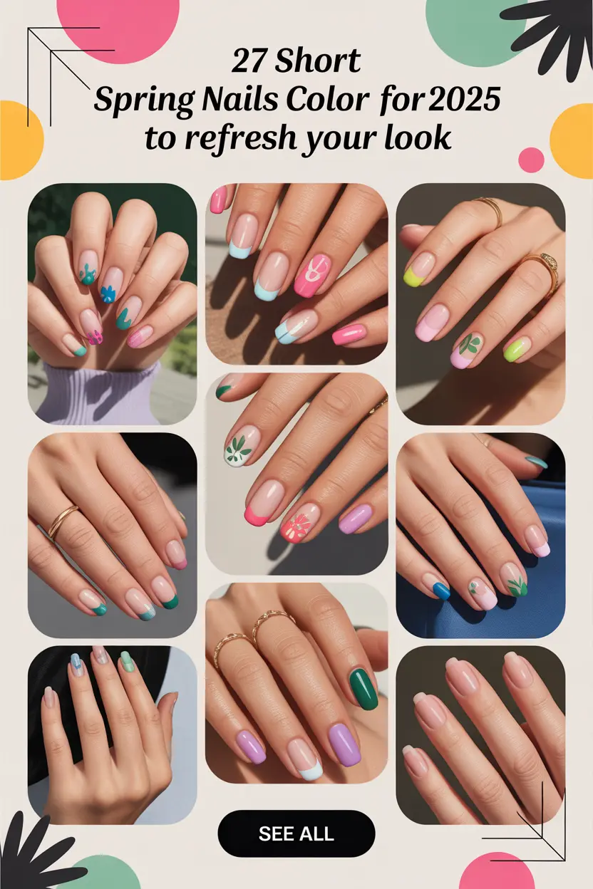 27 Short Spring Nails Color Ideas for 2025 to Refresh Your Look