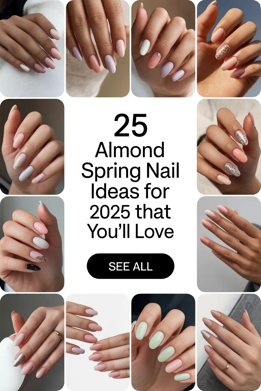 25 Almond Spring Nail Ideas for 2025 That You’ll Love