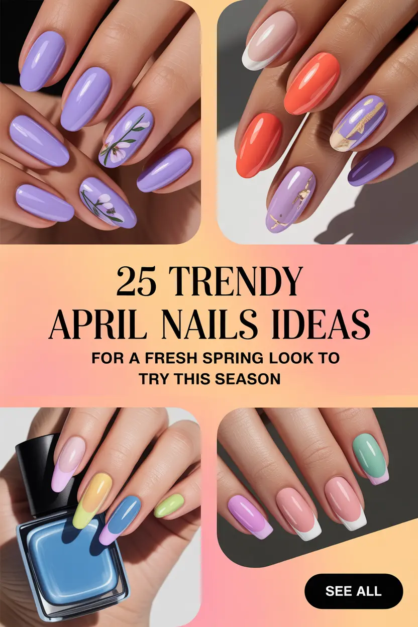25 Trendy April Nails Ideas 2025 for a Fresh Spring Look