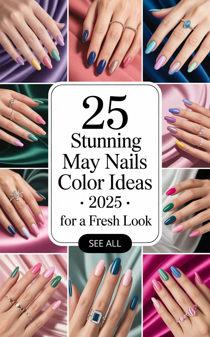 25 Stunning May Nails Color Ideas 2025 for a Fresh Look
