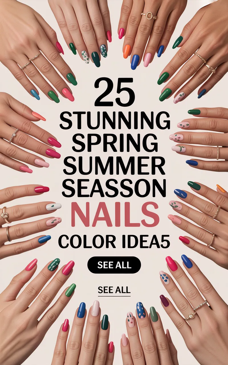 25 Stunning Spring Summer Season Nails Color Ideas 2025