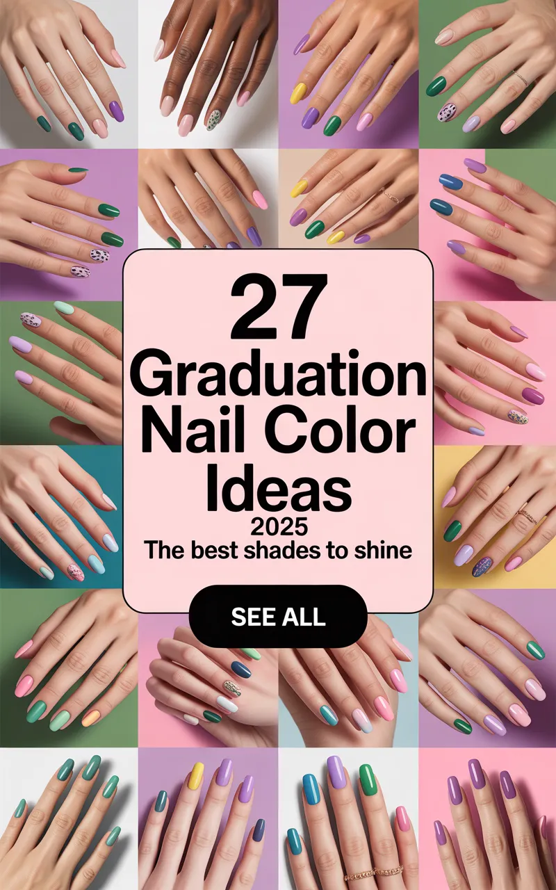 27 Graduation Nail Color Ideas 2025: The Best Shades to Shine