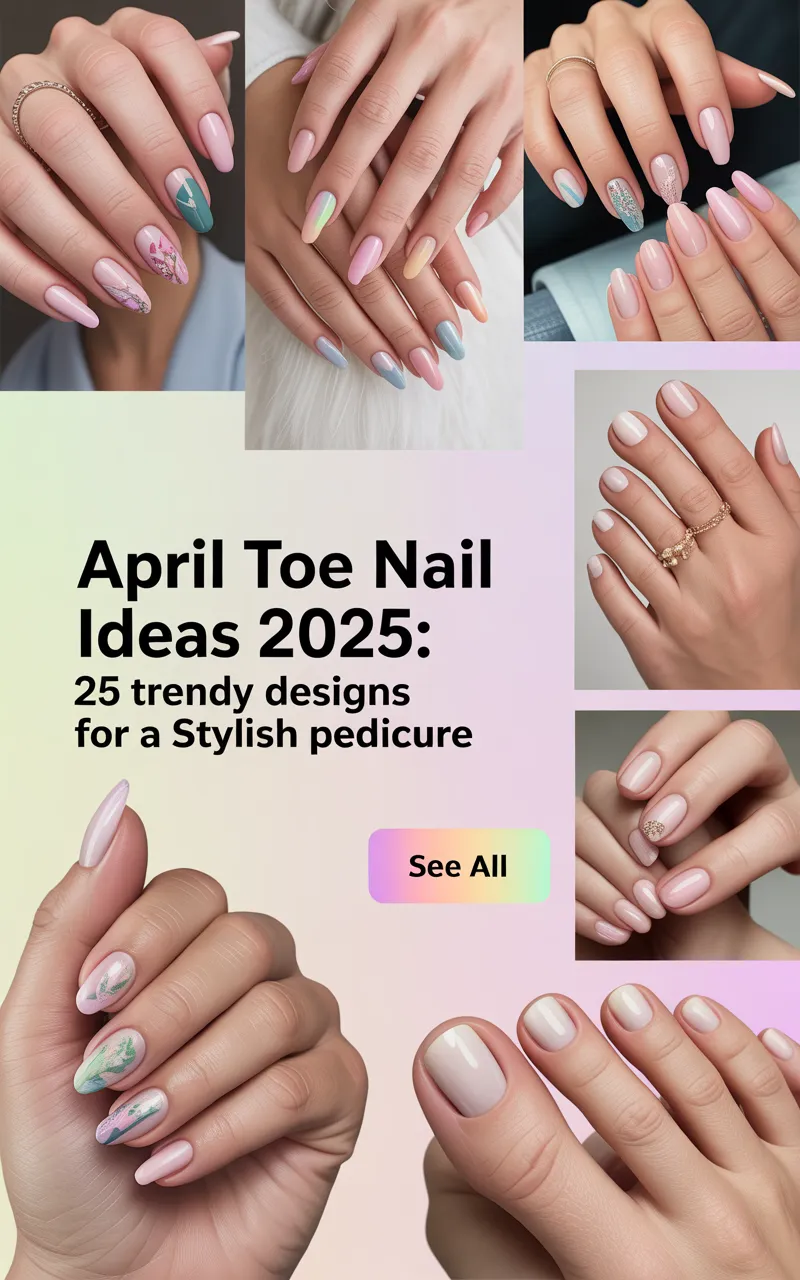 April Toe Nail Ideas 2025: 25 Trendy Designs for a Stylish Pedicure