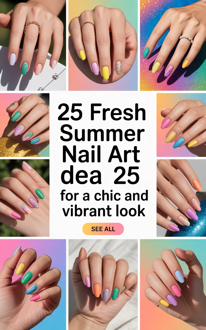25 Fresh Summer Nail Art Ideas 2025 for a Chic and Vibrant Look