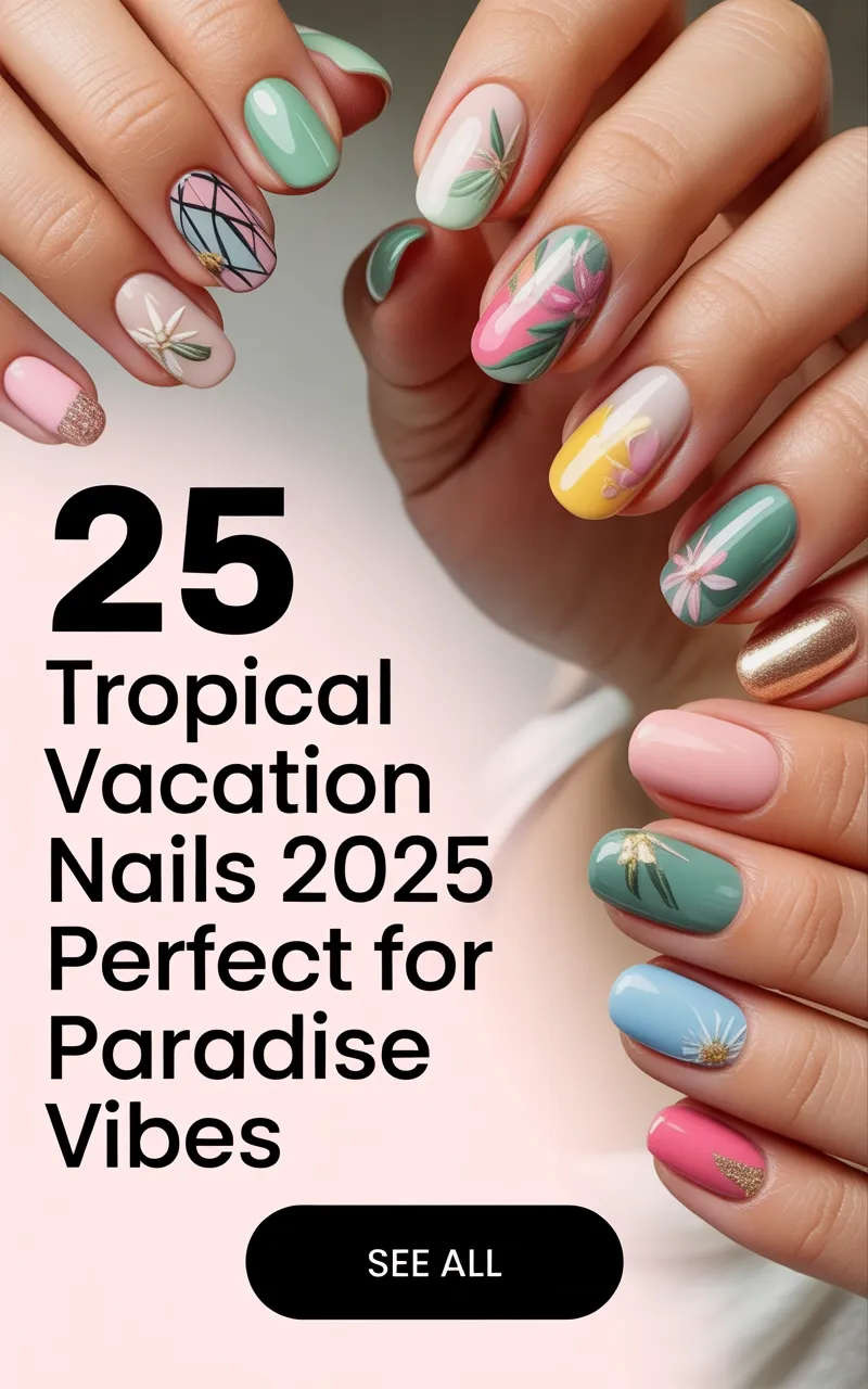 25 Tropical Vacation Nails Ideas 2025 Perfect for Paradise Vibes