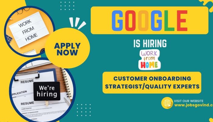 Google is Hiring Work From Home for Photography and Quality Experts | Apply Online | Government Jobs India