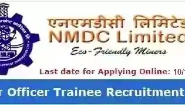 NMDC Junior Officer Trainee Vacancy Recruitment 2024