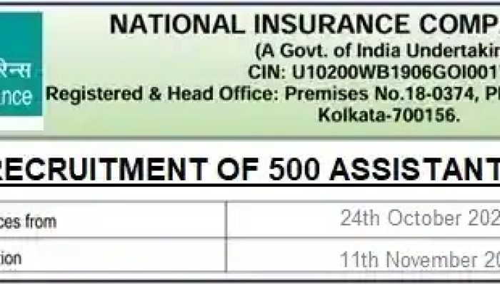 National Insurance Company Assistant Recruitment 2024