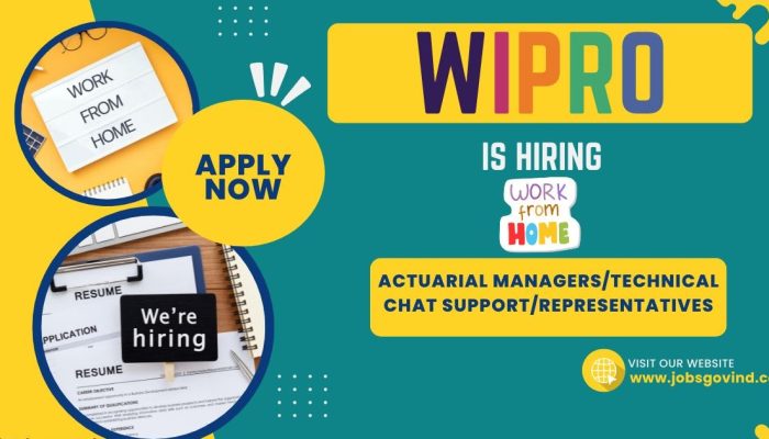 Wipro is Hiring Work From Home/Office for Technical Chat Support | Managers | Apply Online | Government Jobs India